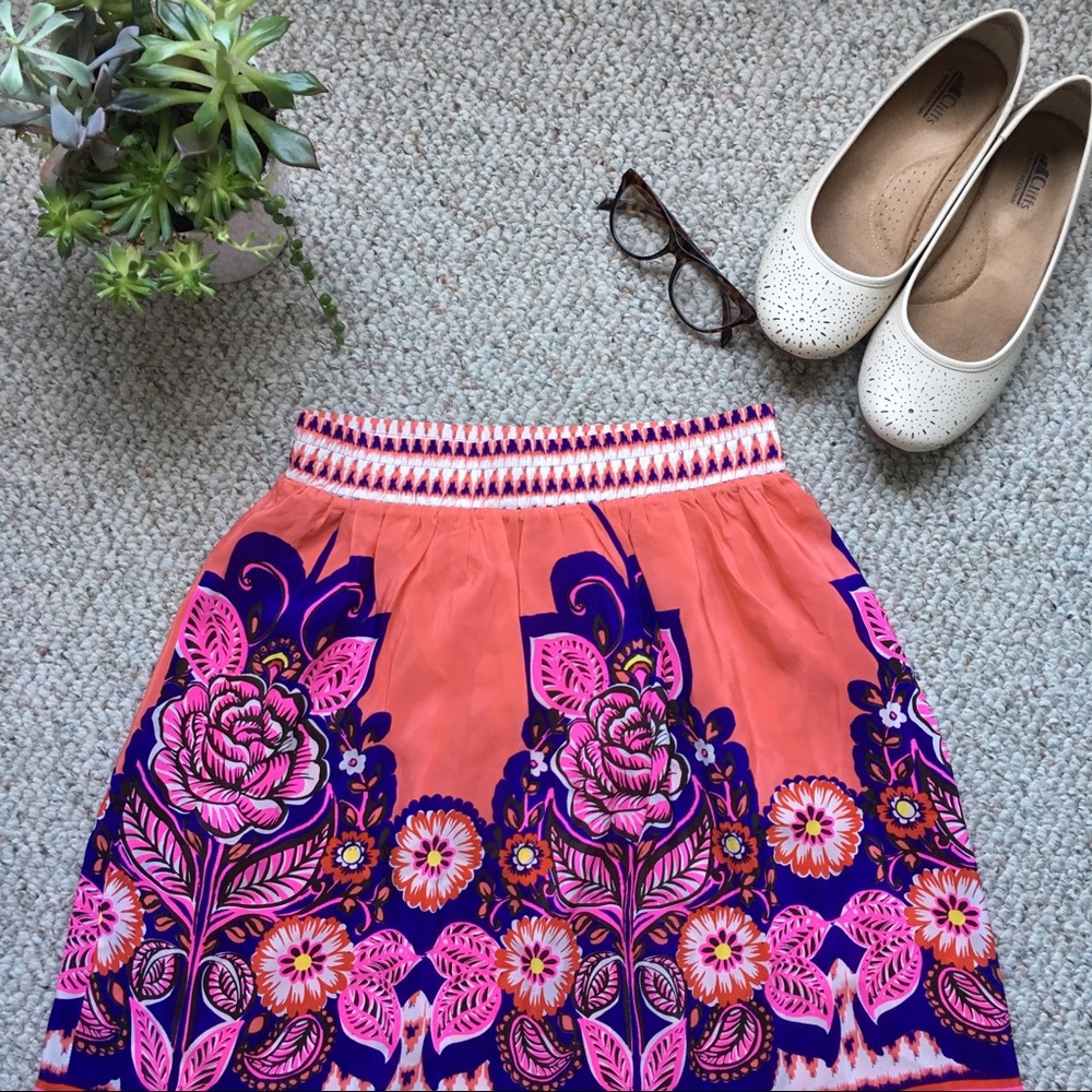 Anthropologie Edmé & Esyllte | Silk Skirt | Size6